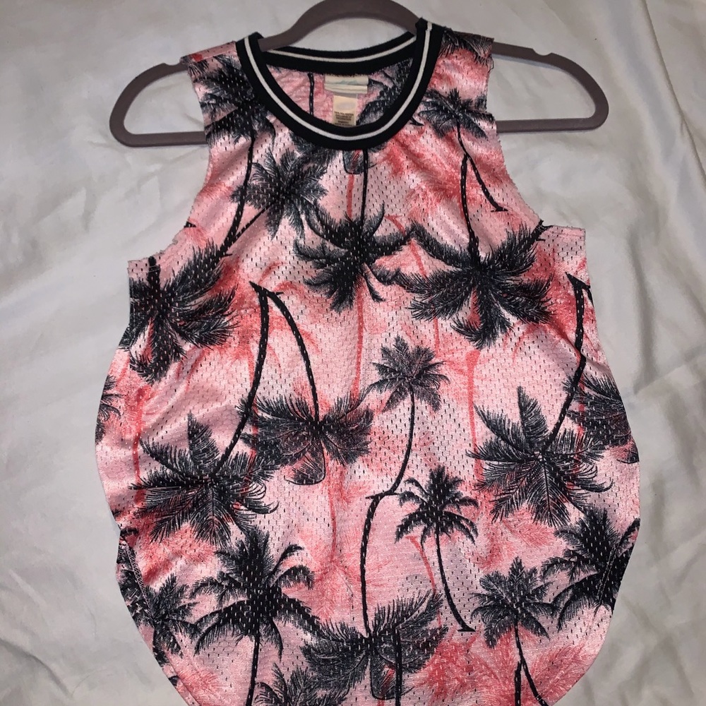 Jersey tank top, Pink, small